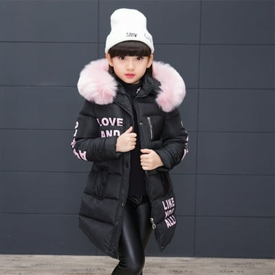 Girls Winter Fur Collar Down Parka Coats Cute Ghana Ubuy