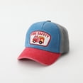 thumbnail image 6 of CAUYDY 3T 4T 5T 6T 7T Kid Boys Fire Truck Water Washable Baseball Cap With Patchwork Embroidery Color Blocking Cartoon Childrens Cap (Sizes 3-8 Years,B1-Grey), 6 of 7