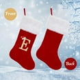 thumbnail image 5 of Personalized Christmas Stocking | Luxe Red Velvet with Soft Plush Cuff & Gold Embroidered Letter | 19 Inch Holiday Stocking | Choose Your Initial, 5 of 7