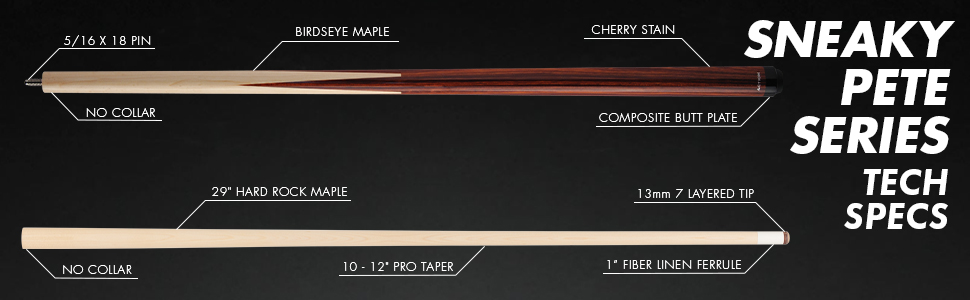 Action ACTSP41 Sneaky Pete Pool Cue Billiard Stick Billiards Cues