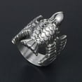 thumbnail image 3 of K-KED Vintage Flying Eagle Hawk Ring Stainless Steel Tribal Eagle Totem Freedom Ring-12, 3 of 6