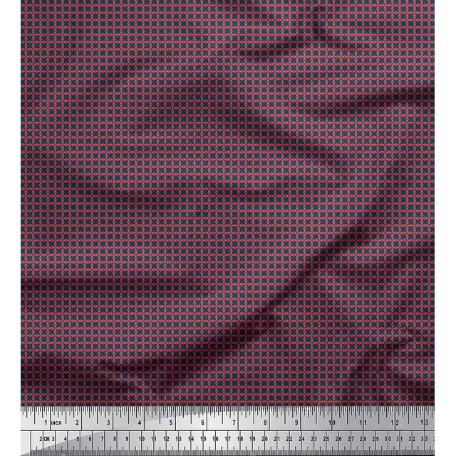 Soimoi Rayon Fabric Artistic Floral Shirting Decor Fabric Printed Yard 56 Inch Wide