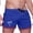 Blue, variant on Mens Gradient Palm Print Mesh Shorts, Slim Tailored Fit with Breathable Wrinkle Free Fabric for Resort Casual Daily Attire White S