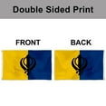 thumbnail image 4 of Dutern Double Sided Khalistan Flag Banner 3 Ply with Brass Grommets 3x5 Feet, 4 of 4