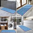 thumbnail image 2 of Daisy Flower Blue Blooms Pattern Kitchen Rug Mat,Kitchen Runner Rugs Non Skid Washable,Decorative Kitchen Floor Mats for Kitchen,Sink,Laundry,17"X47", 2 of 5