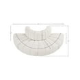 thumbnail image 3 of Meridian Furniture Arc Cream Boucle Fabric Modular Sectional, 3 of 8