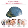 thumbnail image 6 of Kdxio Majestic Deer Mountain Lake Print Shower Cap for Women,Elastic and Reusable,Double Waterproof Layers Bathing Hat, 6 of 6