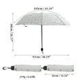 thumbnail image 2 of Unique Bargains Portable Manual Open Close Rain Umbrella Beige, 2 of 6