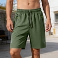thumbnail image 2 of LWavelet Workout Shorts Men Relaxed Fit Drawstring Running Shorts Breathable Quick Dry Beach Gym Shorts with Pockets, 2 of 7