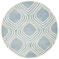 thumbnail image 4 of Safavieh Chatham 5' X 8' Hand Tufted Wool Rug in Blue and Ivory, 4 of 9