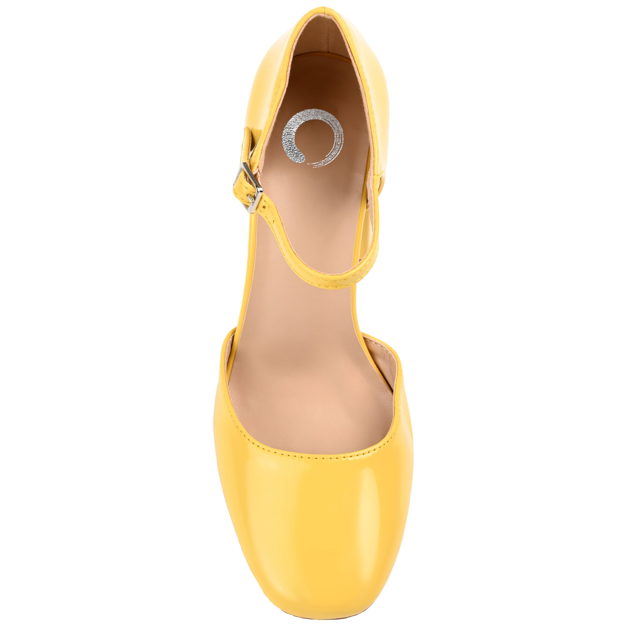 Journee Womens Hesster Mary Jane Mid Block Heel Square Toe Pumps, Widths Available