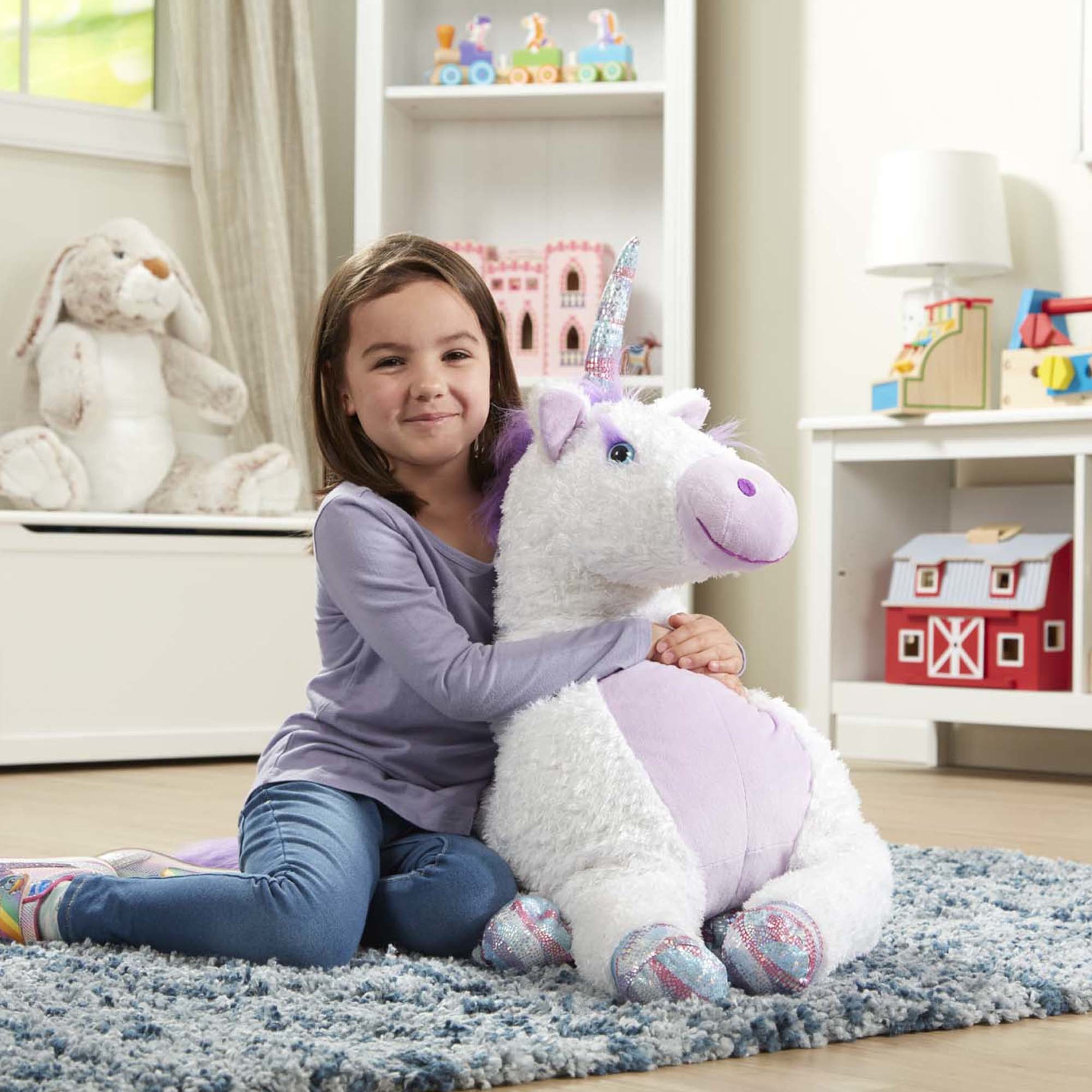 Melissa Doug Jumbo Misty Unicorn Stuffed Plush Animal 26 Inches