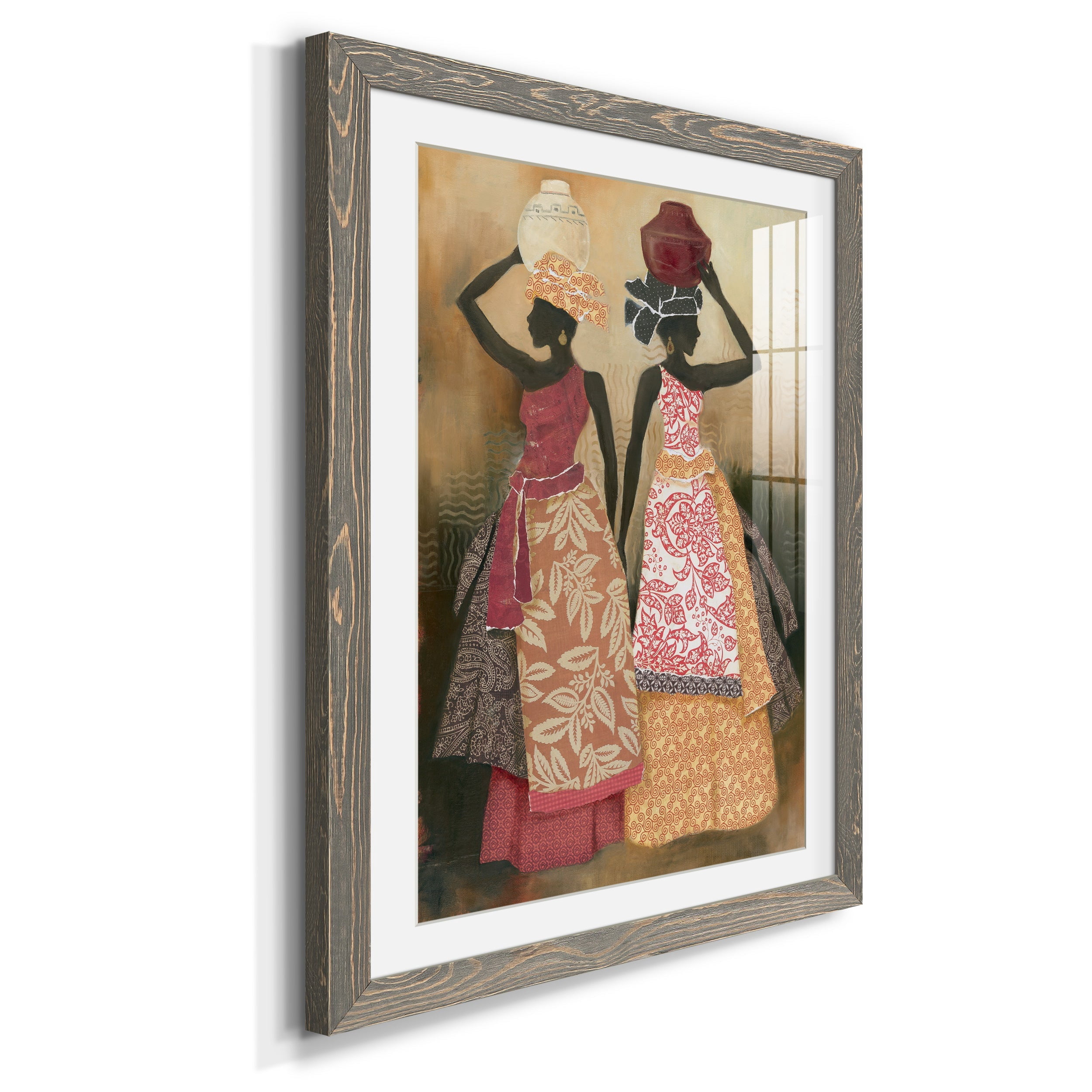 Village Women II - Premium Framed Print - Distressed Barnwood Frame - Ready to Hang