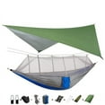 2 Person Camping Hammock Tent Mosquito Net+Waterproof Rainfly Tarp