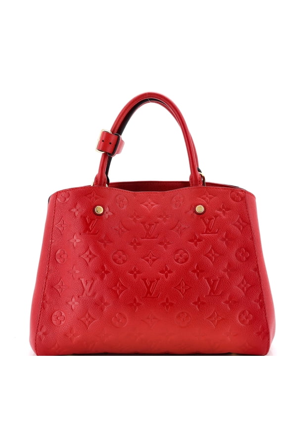 Pre-Owned Montaigne Handbag Monogram Empreinte Leather MM By Rebag