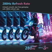 Z-EDGE UG27P 27-Inch Curved Gaming Monitor 280Hz 1ms Full HD 1920x1080 LED Monitor HDMI DP Port