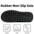 thumbnail image 4 of Mens Casual Leather Shoes Fashion Comfortable Lightweight Breathable Lace Up Loafers Walking Driving Business Working Shoes Yellow 8.5 US, 4 of 7