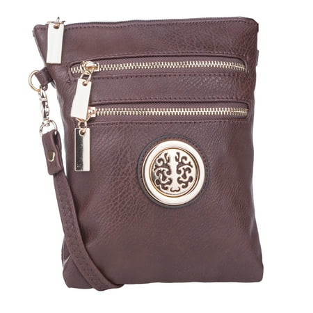 MKF Collection Coffee Arabelle Crossbody Bag by Mia K.