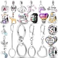 thumbnail image 2 of 2023 Nueva Venta Caliente 925 Momentos De Plata Esterlina Llavero Charm Fit Original Marca Beade Señoras Regalo Gao Jiahui unisex, 2 of 2