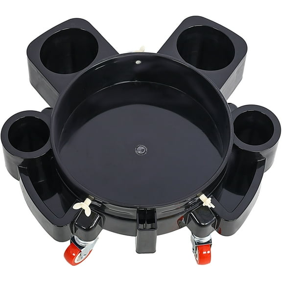 Bucket Dolly 5 Gallon Rolling Bucket Dolly with 5 Rolling Swivel Casters,Removable Bucket Dolly for Car Wash Professional Detailing for Car Washing Detailing Smoother Maneuvering
