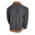 thumbnail image 5 of Paiwinds Men's Fleece Lined Stand Collar Pullover, Winter Warm Long Sleeve Sweatshirt with Button Placket, Soft Thermal Comfort Fit Casual Top, 5 of 8