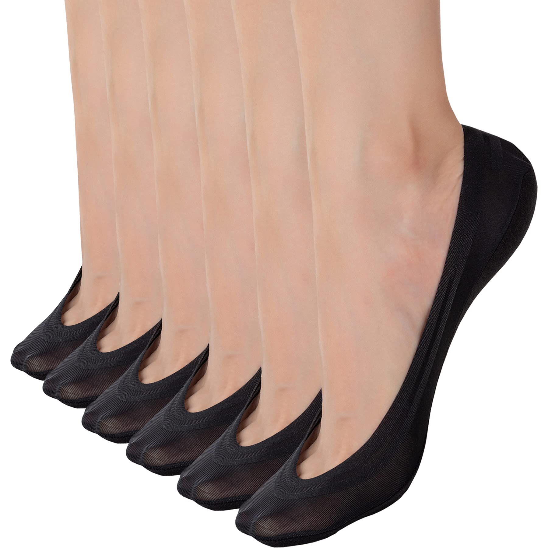 Merkjs No Show Socks Women Invisible Low Cut Socks ladies Nylon Footies