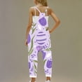 thumbnail image 3 of FAHXNVB Girl's V Neck Sleeveless Jumpsuits Lovely Graphic Print Spaghetti Straps Long Pants Fashion Casual Rompers With Pockets 5-14 Years, 3 of 5