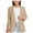 Khaki, variant on XASZHN Girls Solid Blazer Jacket Long Sleeve Shawl Collar Open Front Inner Pocket Formal Blazers for Kids Shirts Navy 11-12 Years