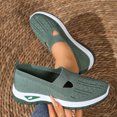 thumbnail image 2 of Zapatos ortopédicos para mujer, zapatillas ortopédicas tejidas con soporte de arco ancho, sin cordones, informales, transpirables, suaves y antideslizantes., 2 of 8