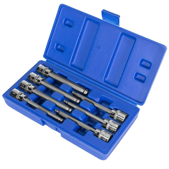 XtremepowerUS 7PCs Ball End Long Standard MM Hex Allen Bit Sockets Wrench Metric 3mm-10mm with Carrying Case