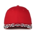 thumbnail image 2 of Outdoor Cap VROOM-01 Checkered Flame Solid Back Cap-Red, 2 of 8