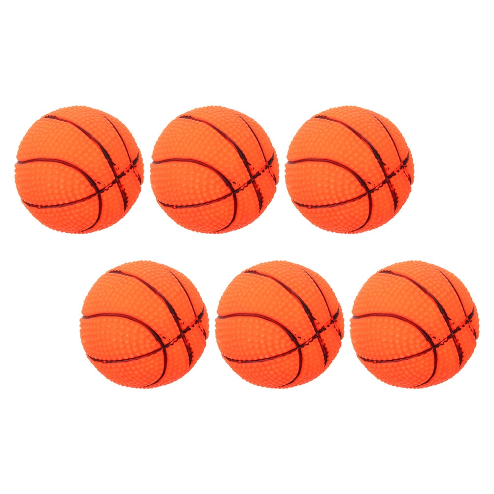 MOKKHNB 6Pcs Chew and Fetch Vinyl Dog Exercise Ball Designed for Dog Obedience Training and Pet Party Supplies