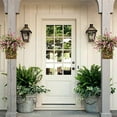 thumbnail image 3 of Spring Hydrangea Basket Garland Simulation Rattan Basket Door Basket Door Hanging Decorative Garland, 3 of 8