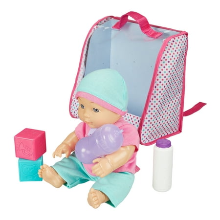 My Sweet Love Baby On The Go Play Set with Backpack, 9 Pieces