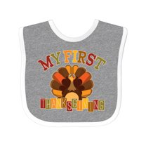 Inktastic First Thanksgiving Turkey Boys or Girls Baby Bib