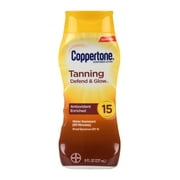 Coppertone Tanning Sunscreen Lotion, SPF 15 Broad Spectrum Sunscreen, 8 Fl Oz