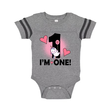 

Inktastic First Birthday 1 Year Old Girl Unicorn Gift Baby Girl Bodysuit
