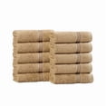 thumbnail image 2 of Bolingbroke Classic Ultra-Soft Absorbent 10-Piece Egyptian Cotton Face Towel Set, Toast, by Superior, 2 of 13