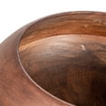 thumbnail image 6 of Bloomingville Modern Round Wood Bowl, Walnut Finish, 6 of 6