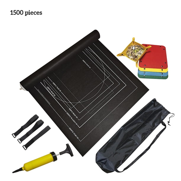 Juego de alfombrillas de fieltro, almohadilla de almacenamiento, protector de tablero con bandeja de bolsa de almacenamiento de bomba de tubo inflable, negro, 1500 piezas Monstrate HA003806-03