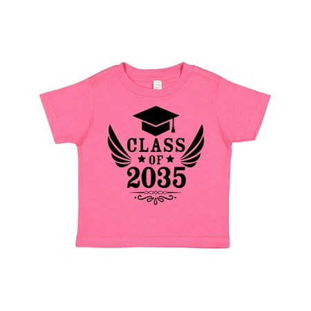 

Inktastic Class of 2035 with Graduation Cap and Wings Gift Toddler Boy or Toddler Girl T-Shirt