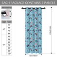 thumbnail image 3 of Monster Cartoon Truck Blue Pattern Blackout Curtains,Triple Weaved Fabric,Thermal Insulated,Room Darkening,Grommet Top,2 Panels,52x108in(132x274cm), 3 of 6