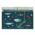 thumbnail image 1 of Anchor Cutting Board, Colorful Ocean Wildlife Pattern Clown Fish Exotic Subaquatic Animals Ecological, Decorative Tempered Glass Cutting and Serving Board, in 3 Sizes, by Ambesonne, 1 of 2