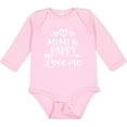 thumbnail image 3 of Inktastic Mimi and Pappy Love Me Boys or Girls Long Sleeve Baby Bodysuit, 3 of 5