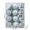 Gray, variant on Yaayu 24 Pcs 3cm Shatterproof Christmas Baubles, Matte Shiny Glitter Xmas Ornament Balls, Home Decor for Indoor Outdoor Tree, Gray, 24 pcs