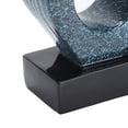thumbnail image 3 of NFTIGB Abstract Wing Sculpture Artistic Decorative Resin Statue Ornament for Living Room Office Champagne Blue (19.3 inches / 49 cm), 3 of 9