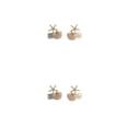 thumbnail image 1 of Qarigey 1 par de aretes de concha para mujer, aretes de aleación de Zinc, pendientes brillantes de cristal de perla, joyería para fiesta de compromiso Type2 NO2 Qarigey CBP315846, 1 of 6