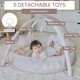 thumbnail image 3 of Colorete Play Mat & Play Gym Aila+Aiden 6 en 1 XL para bebé, 3 of 5