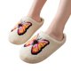 thumbnail image 5 of Zapatillas bordadas con toalla de mariposa para interior del hogar para hombres y mujeres, zapatillas de algodón con forro polar grueso antideslizantes de fondo suave para parejas, 5 of 5