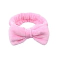 thumbnail image 2 of Gymayou Spa Headband for Washing Face Makeup Headband Bow Tie Hair Band for Cosmestic Facial Sports Yoga Pink, 2 of 2